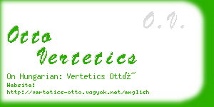 otto vertetics business card